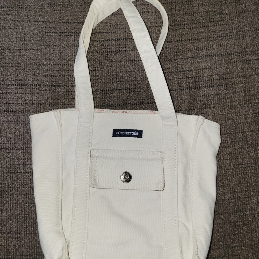 Aeropostale Classic Cream Tote Bag